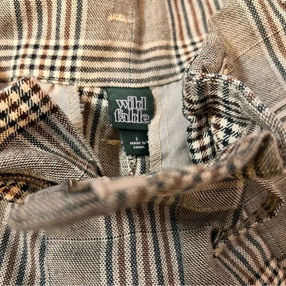Wild Fable High-Waisted Plaid Pants - Size 2 - Picture 11 of 12